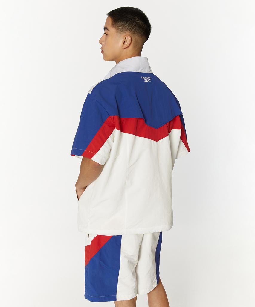 Reebok Twin Vector Short Sleeve Anorak - Off White