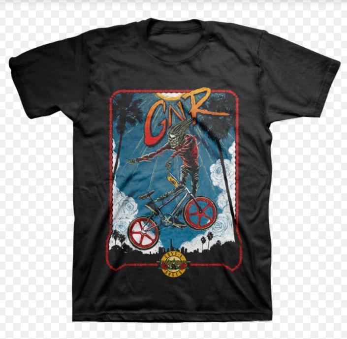 Guns N  Roses - Bicycle - Adult/Unisex 100% Cotton T-shirt Mens Tees Top - NEW and officially licensed! XL