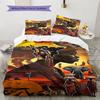 Africa Art Pattern Bedding Set Quilt Cover Pillowcase Home Decor Gift (1 * duvet cover + 2 * pillowcase, without core)