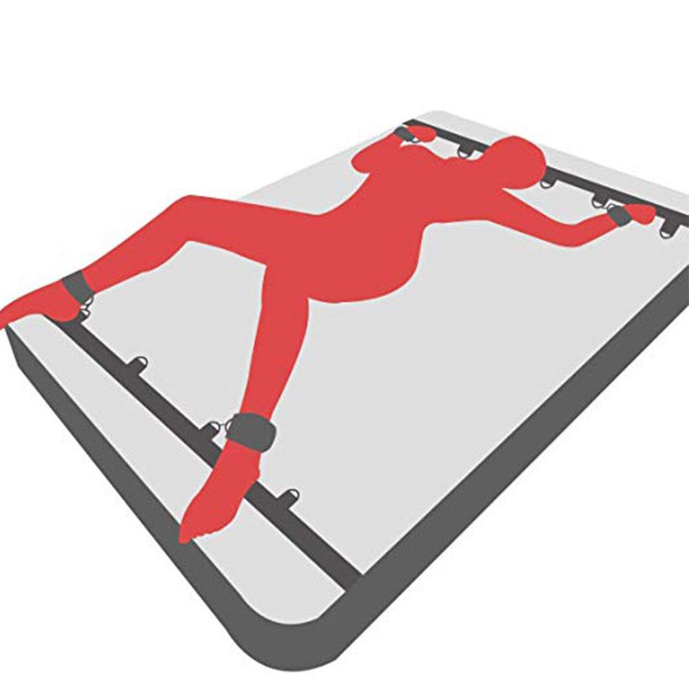 Erotic SM Adults Games Sex Toys For Women Wrists Ankle Cuffs Under Bed BDSM Bondage Restraint Nylon Sex Handcuffs