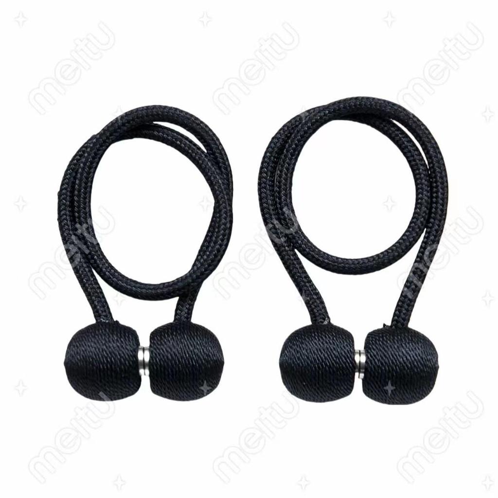 Magnetic Curtain Tieback Earphone Holder Rope Strap Hook Accessories