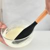 2 ks Dřevěná rukojeť Cukrářská špachtle Míchání krému Škrabka na těsto Míchač másla Silikonová pekařská špachtle Žáruvzdorné kuchyňské náčiní