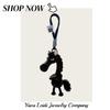 Horse Mascot Xiaohongshu, The Same Style, Day Selection, High Cold Black Horse Plush Keychain, Pony Pendant Pendant, Female