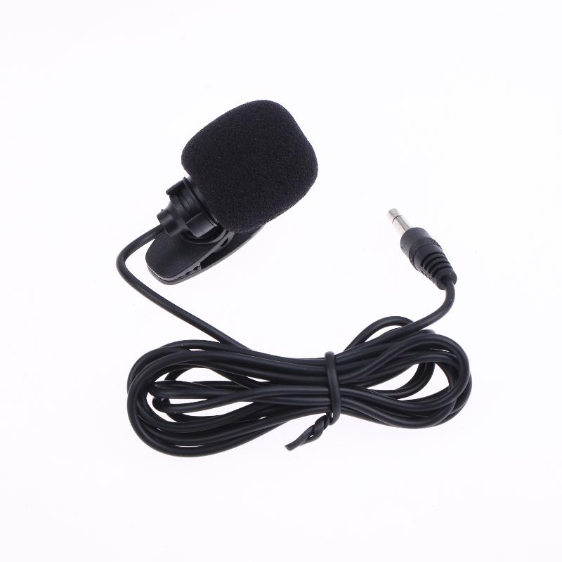 Black Hands-free Condenser Clip-on Lapel Mic 1.5 Meters Mini Portable Lavalier Wired 3.5mm Microphone For Phone And Laptop
