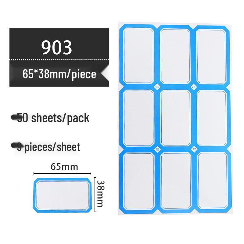 Self-Adhesive Classification and Identification Paper Stickers