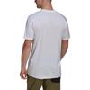 adidas T Shirts Men's White Crew Neck Moderate Straight Fit H53383