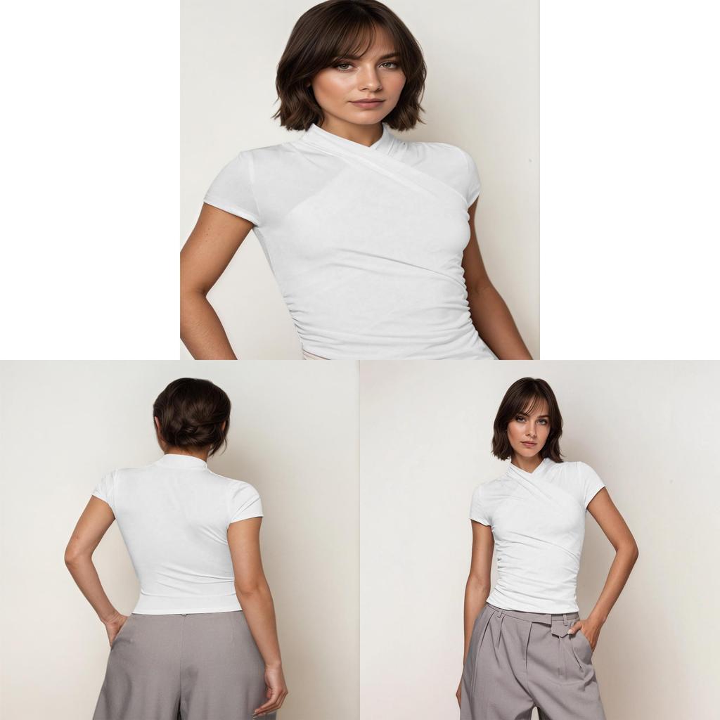Tshirt For Women Summer Pure Cotton Soft Fabric Slim Fit Casual Streetwear