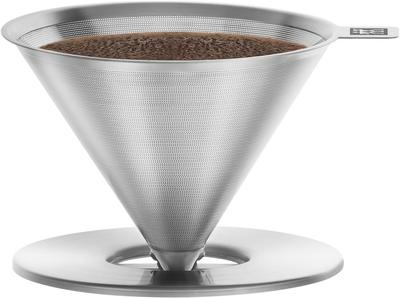 Zwilling J.A. Henckels Japan ZWILLING "Stainless Steel Coffee Dripper" Paperless Filter for 1 To 4 Cups Dishwasher Safe Z1024-005