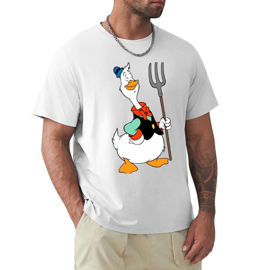 Gus Goose White Tshirt Big Size Crew Neck Tshirt