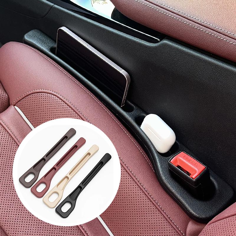 Car Seat Gap Filler, Center Console Organizer 2-Pack, Storage Slots, Auto Interior Decoration, Center console Trim Accessories