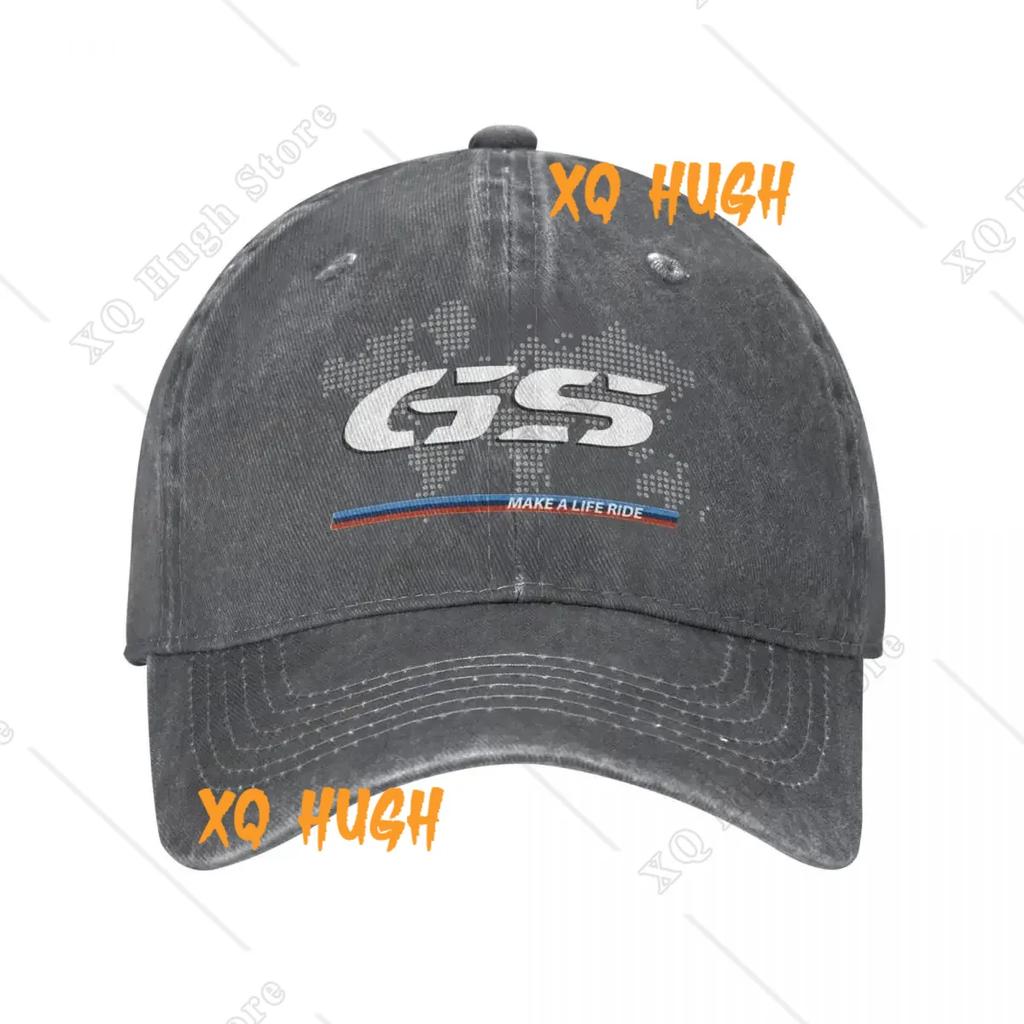 GS World Map Summer Cap Hats Dad Baseball Caps Casual Motocross Race Baseball Hat Washed Denim Outdoor Casquette