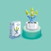 Small Children Puzzle Particle Building Block Flower Flexing Potted Model Toy
