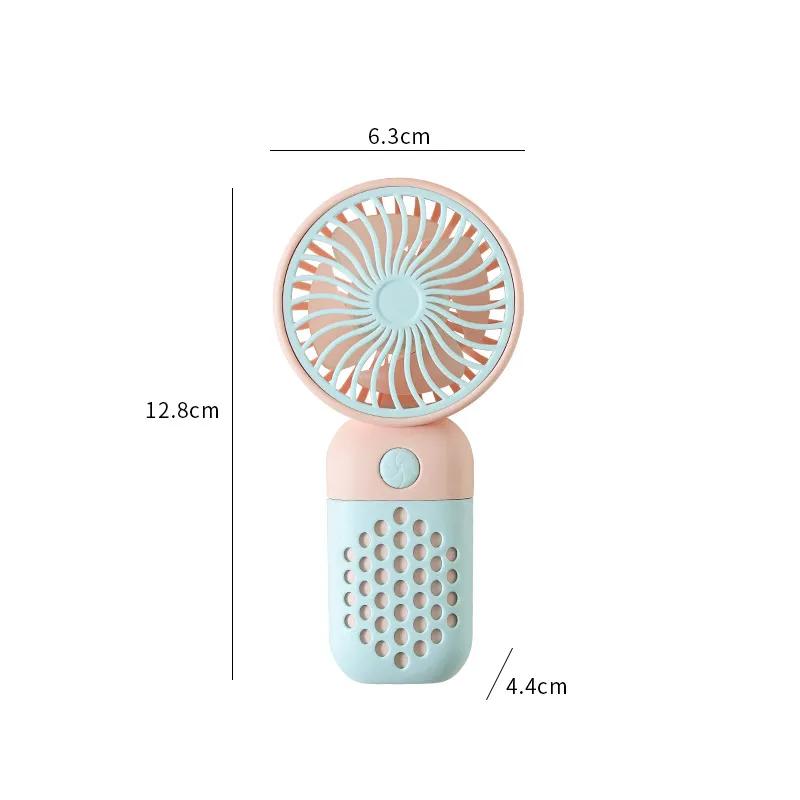 Handheld Charging Fan Cartoon Cute Small Student Charging Small Fan Portable Mini USB Fan Mini Pocket Fans YFA1981