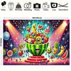 2D Disco Dancing Fruits Photography Backdrop Watermelon Party Background
