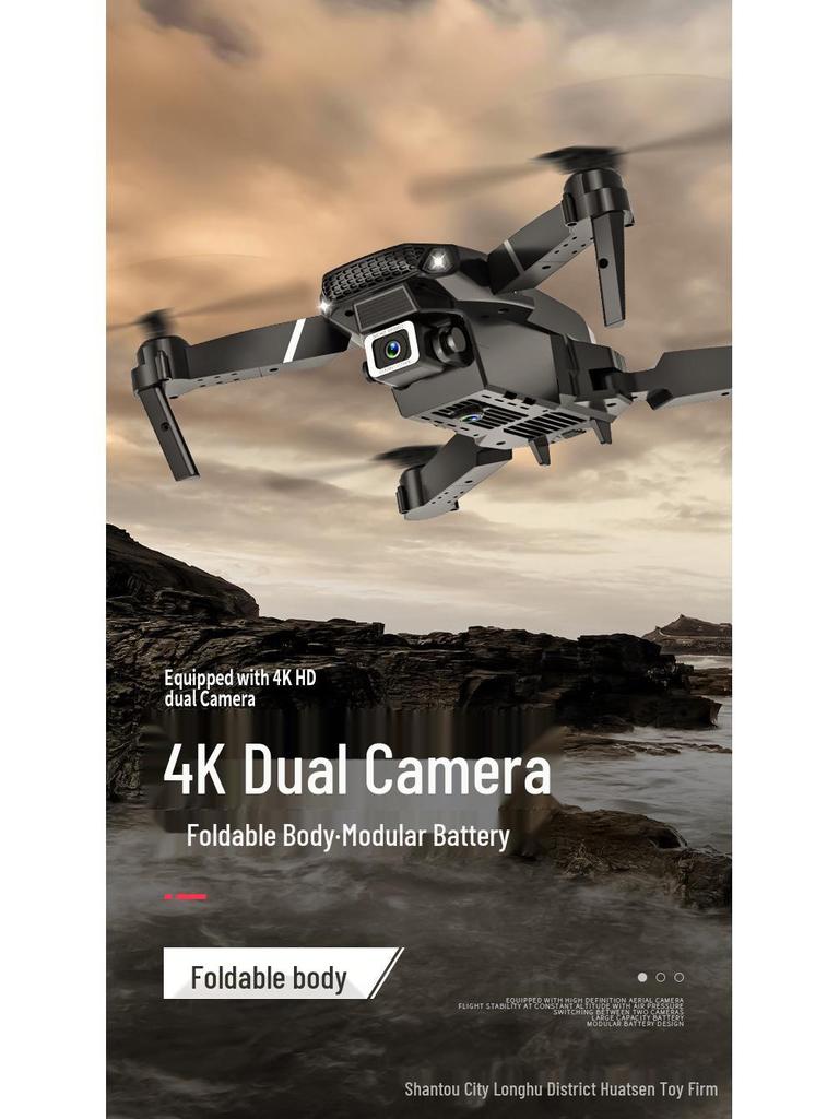 HD Kids' Remote Control Folding Quadcopter Drone Toy for Aerial Photography