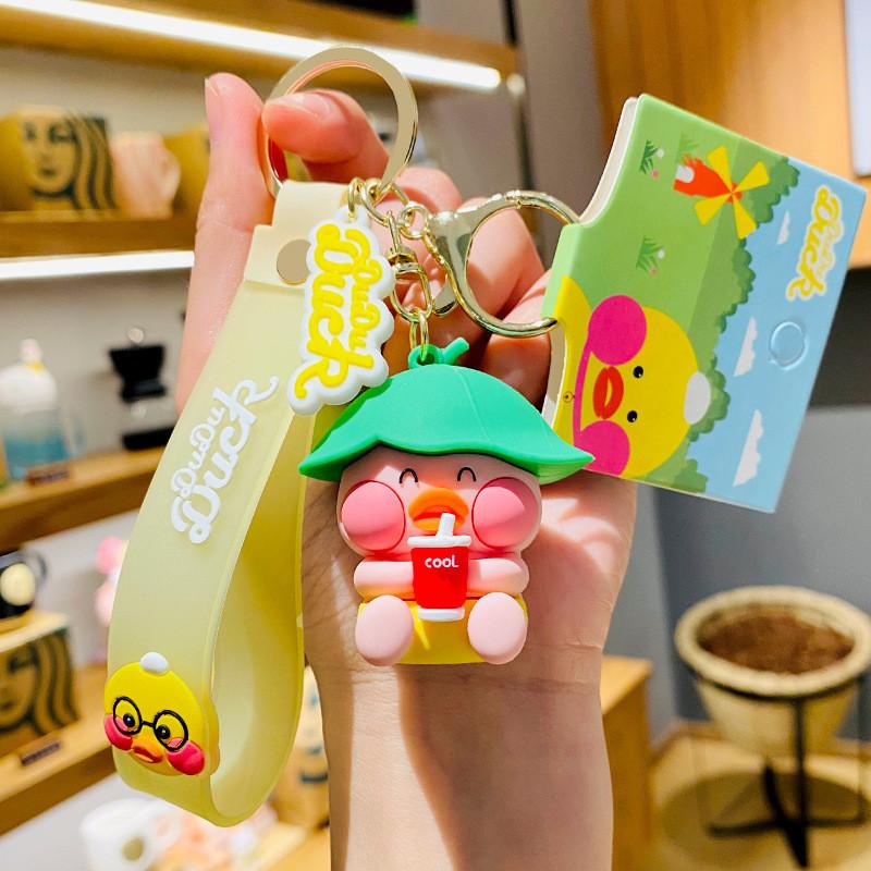 

Ocean Dudduck Series Keychain Whimsical Silicone Cartoon Keyring For Business Gifts