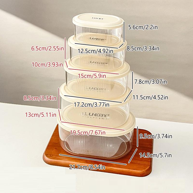Bread Toast Storage Box Transparent Food Container Box With Lid Refrigerator Plastic Large Capacity Fresh Keeping Box