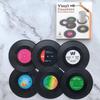 6PCS Rockin Drink Coaster Vintage CD Record Coaster, Table Mat, Coffee Mat, Vinyl CD Placemat Set