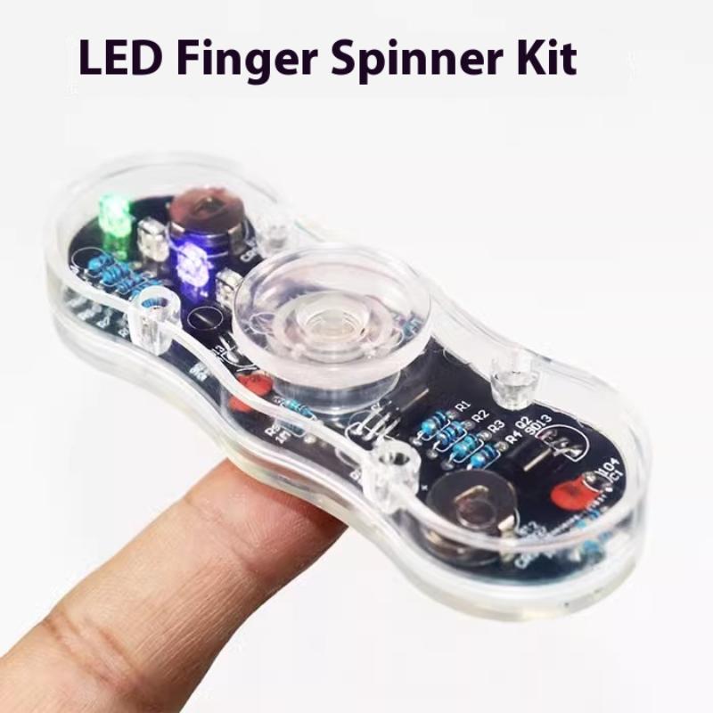 LED Rotující Gyroskop DIY Kit SMD Pájení POV Rotace Barevná Dioda Světelný Tréninkový Gyroskop Kit Sada pro Pájecí Praxi