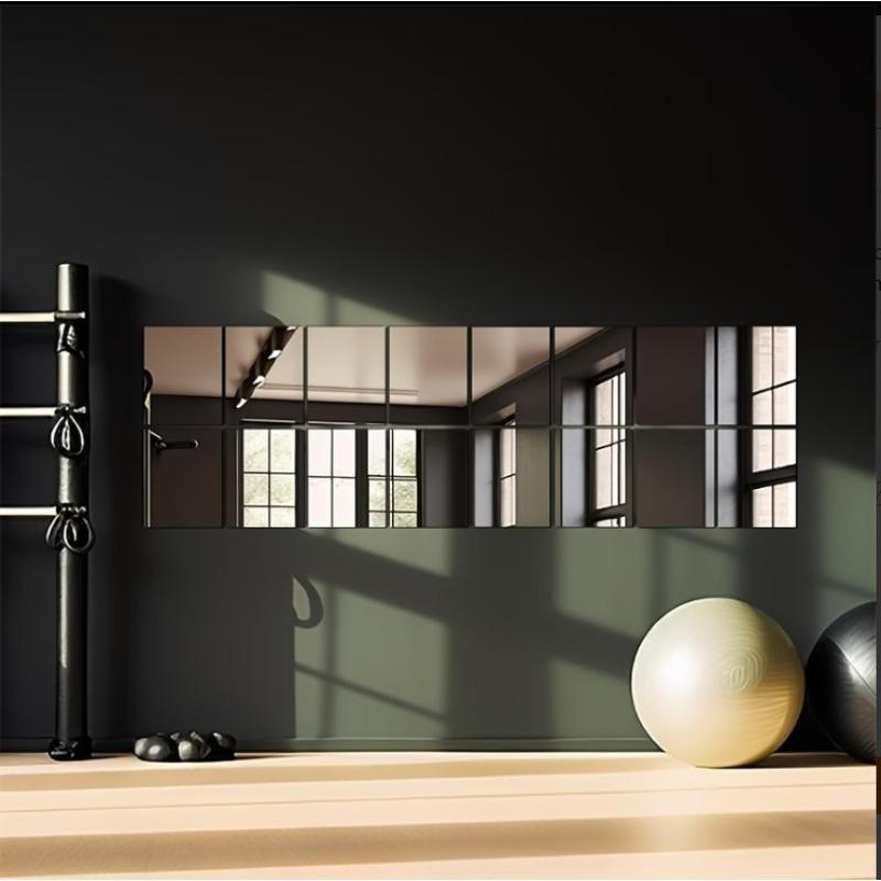 1/2PCS Acrylic Mirror Set - Shatterproof, Polished Wall Decor for Home Gym, Bedroom & Bathroom, makeup mirror