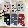 Kitten Paw Wool Socks Children'S Tube Socks Season Internet Celebrity Explosion Cute Cartoon Fleece Thickened Thermal Stockings