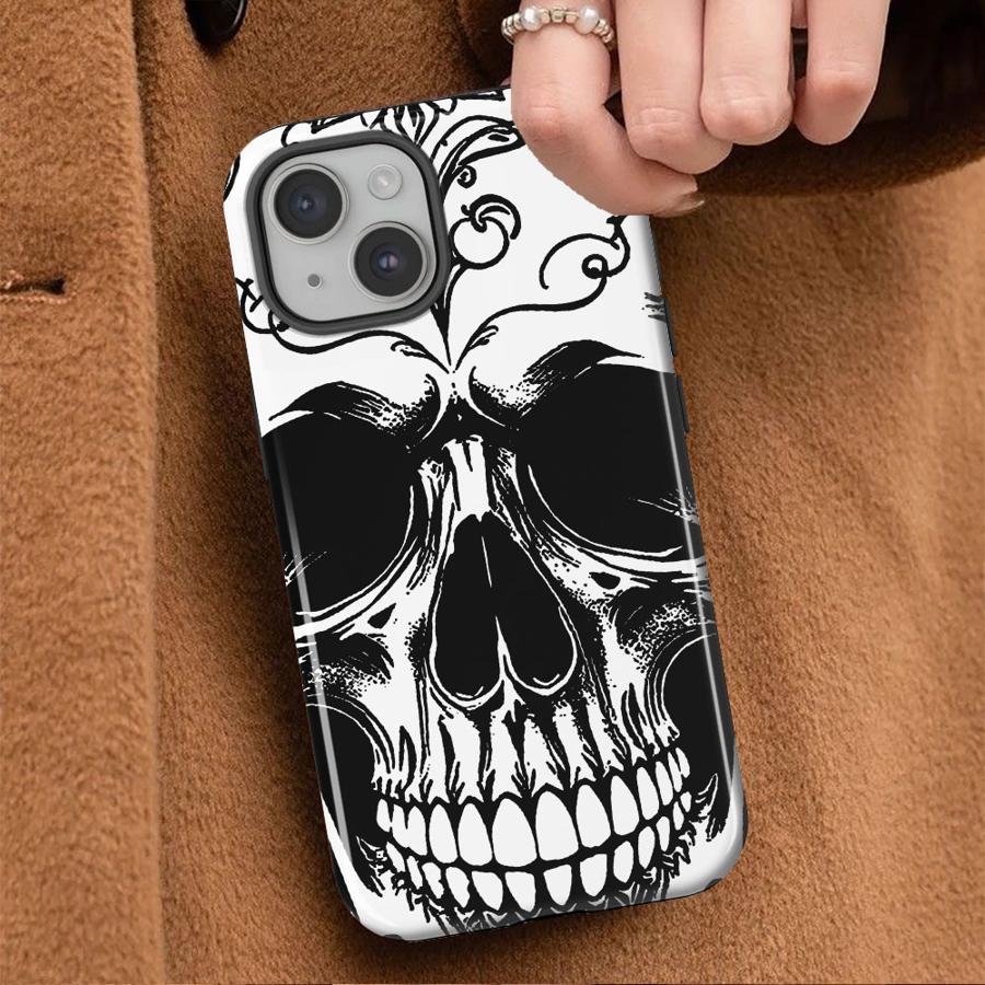 Skull Cool Fashion Soft Cover Capa Phone Case for Apple iPhone 17 Air 11 16 16e 12 14 Plus 15 Pro Max XS XR 13