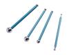 4-Piece Stainless Steel Spherical Ball Rod Carving Set for Fondant & Polymer Clay