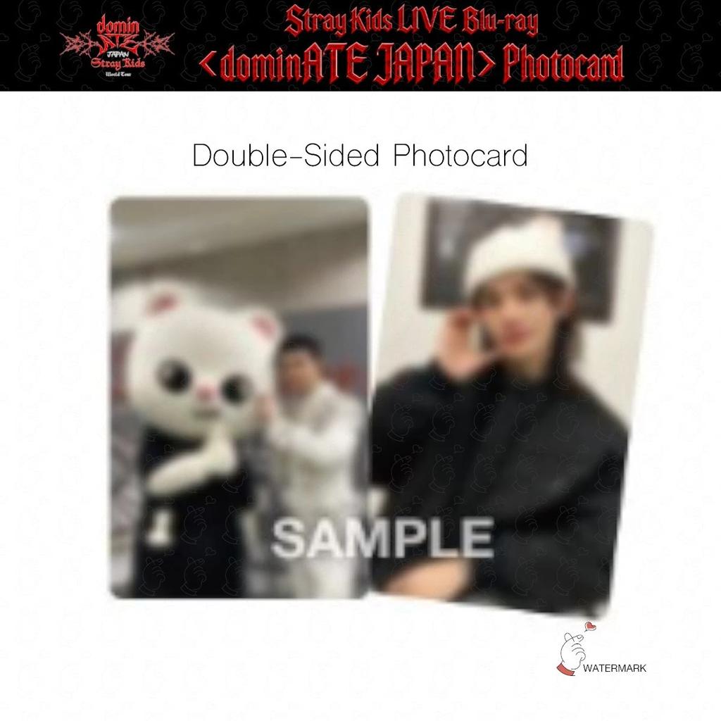 PRE-ORDER Stray Kids World Tour dominATE JAPAN LIVE Blu-ray RAKUTEN POB Double-sided Photo Card Backing Card OFFICIAL