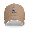 Genshin Impact Raiden Shogun Baseball Cap Black Embroidered Anime Character Hat Adjustable Mesh Trucker Style for Fans