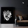 1pc Black White Anatomy Skeleton Poster Paper Print Home Bedroom Entrance Bar Cafe Art Painting Decoration