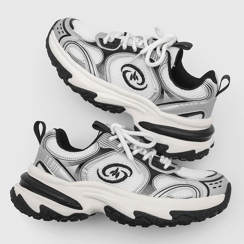

Luxury Chunky Sneakers for Women Air Mesh Breathable Shoes Sports Running Casual Ladies Fitness Vulcanize Shoes for Men 44