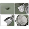 1 Litre Camping Kettle with Foldable Handle Fast Heating Gas Teapot Outdoor Lightweight Whistling Stainless Steel Kettle