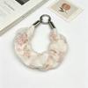Korean Ins Floral Mesh Phone Wrist Strap Anti Lost Lanyard Keychain Pendant Lightweight Wristband For Phone Bag Daily Use