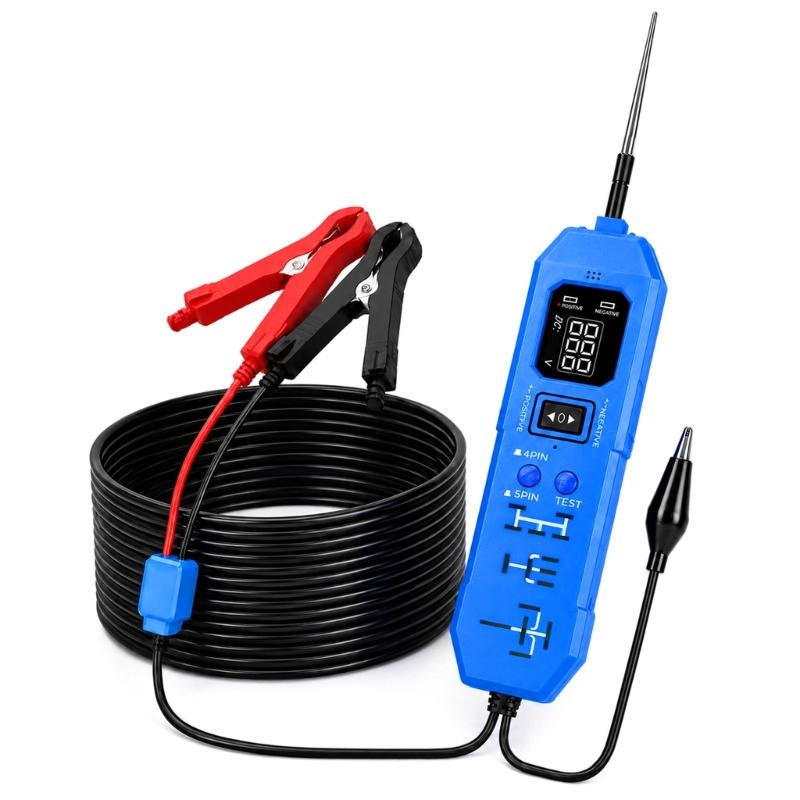 4 Pin 5 Pin Power Circuit Probe Tester with Digital Display for Vehicle Pin Testing, Wiring Service Work and Daily Checks Use