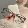Timeless Style Men's Style Eyeglasses Frame Cat-eye Shape TR90 Material Superior Quality Women Glasses Blue Lightweight Filtering Women's Eyeglasses