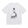 Women's All-Season Classic T-Shirt Elegant Female Silhouette with Music ThemeTee