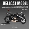 1:12 1199 H2R Police Car Motorcycles Toys Alloy Diecast Sound Light Shock Absorption Simulation Motorcycle Boy Gifts