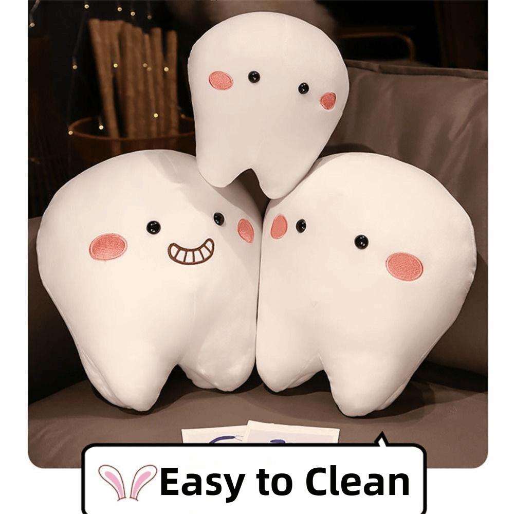Creative Cushion Teeth Stuffed Pillow Soft Pillow Oral Teeth Throw Pillow  Kids Gift