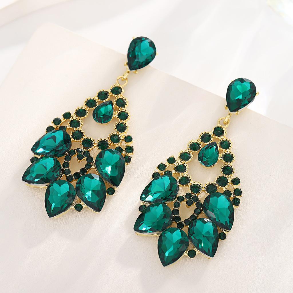 Alloy Geometric Statement Earrings For Women With Bold Design Fashion Jewelry