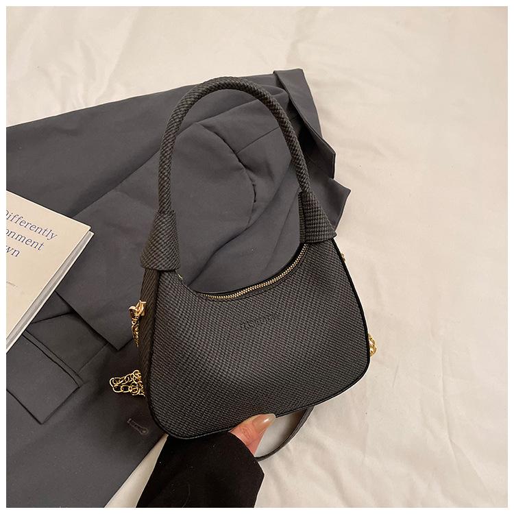 

2025 Сумка-полумесяц Премиальная Универсальная Подмышечная Сумка Модная Повседневная Наплечная Сумка Кроссбоди Сумка-седло чёрный