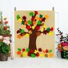 Kit de artizanat cu copac de Ziua Recunoștinței de toamnă, ornamente detașabile din frunze, decorațiuni din pâslă pentru agățat pe perete din frunze de arțar.
