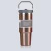 American 304 StainlessSteel Insulated Cup 30/20oz Capacity Hand-held CarCup Outdoor Portable Cold Preservation Ice Box Water Cup