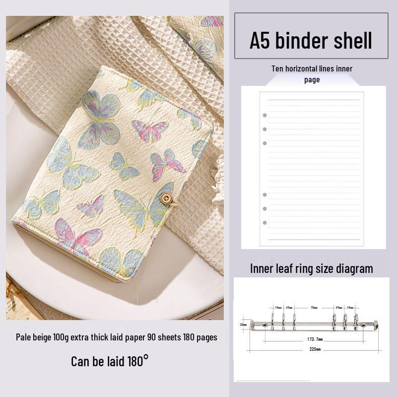 Abnehmbares niedliches hochwertiges Notizbuch mit losem Blatt für Mädchen