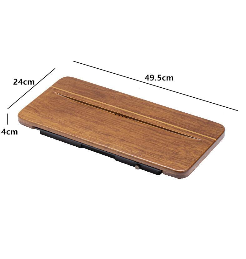 

Household Bamboo Tray Creative Drawer Type Water Storage Tea Table Teaware Storage Trays Decorative Chinese Tea Accessories