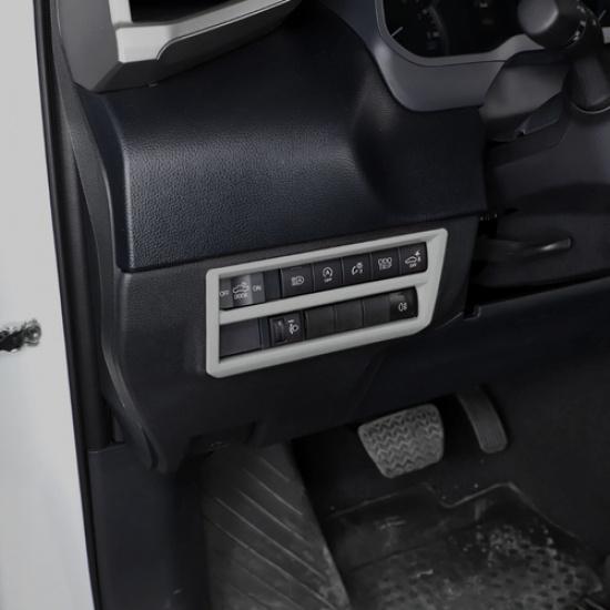 For Toyota Tundra -2025 Silver Car Headlight Switch Button Panel Cover Trim