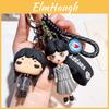 Adorable 3d Keychain Wednesday Addams Family Gothic Style Silicone Key Fob