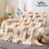 Pets Face Flannel Blanket Warm Soft Halloween Christmas Decorative Couch Warm Cozy All-Season Gift