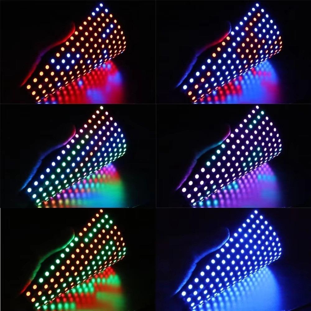 Flexible WS2812B LED Panel DC5V Pixel Screen Module Flexible LED Matrix  Digital Display