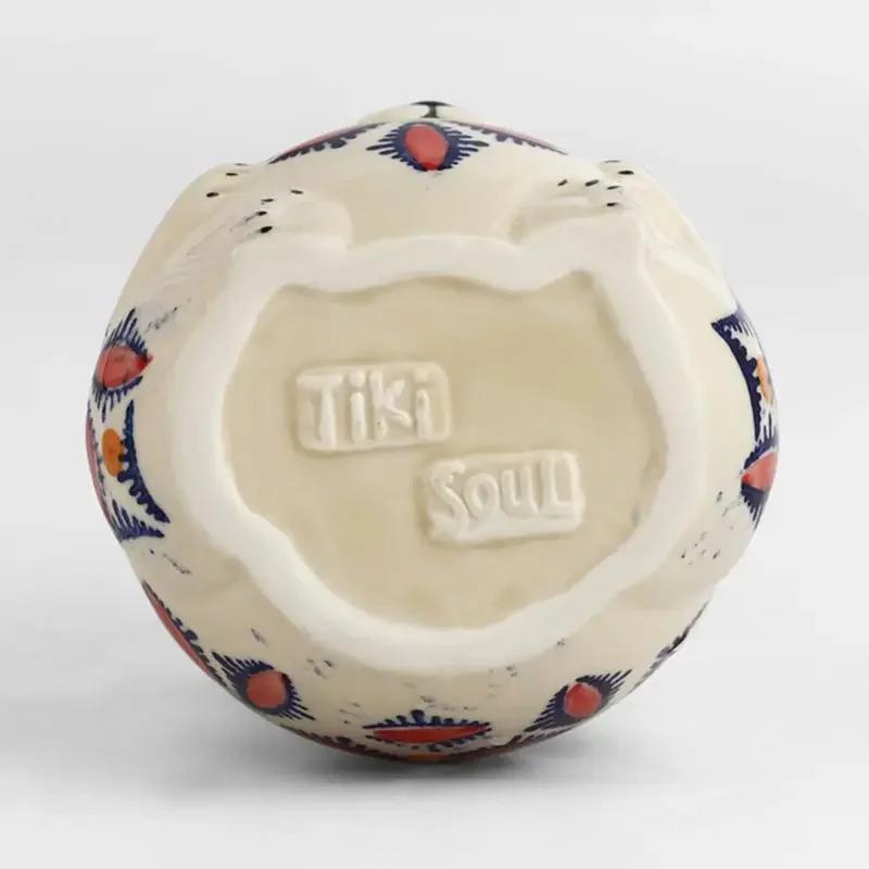 480ml Kreatives Panda Hawaii Cocktailglas Handbemalte Keramik Tiki Tasse Bar Club Party Molekulares Weinglas Eisbecher Barzubehör