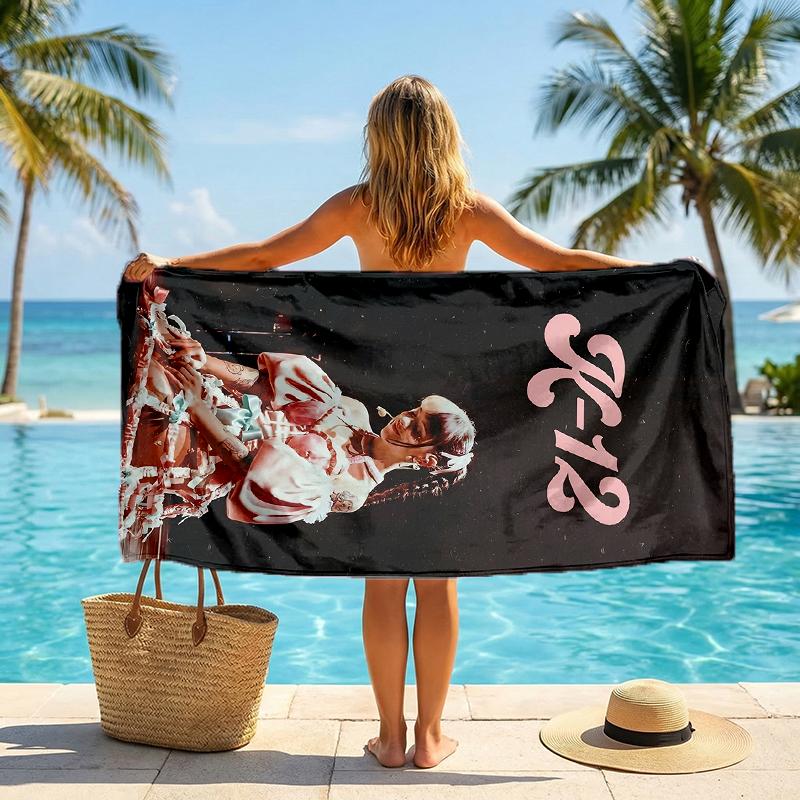 Melanie Martinez Fashion Beach Towel: Ideal for Summer Adventures Soft, Absorbent and Quick Drying Suitable for Swimming and Bathing